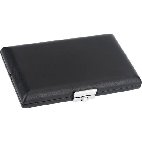 Étui de rangement en similicuir noir pour anches de basson, boîte avec 6 compartiments (1/5)