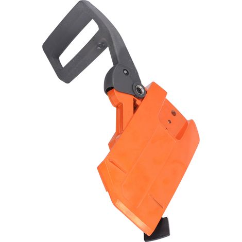 Frein de chaîne latéral pour tronçonneuse Husqvarna 61 66 266 268 272XP - Cache latéral avec protège-copeaux (1/5)