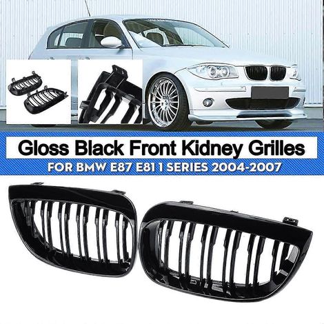 Paar Frontgrill-Nieren für BMW E81 E87 2004-2007 M Sport Vor-Facelift Renngrills Auto ABS Grill Zubehör--