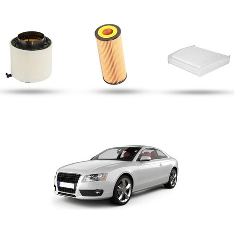Kit Tagliando 3 filtri compatibile con Audi A5 (8T3,8F7,8TA) 3.0 tfsi 200kw 2011 (1/4)