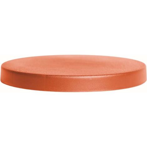 Plataforma movil para macetas Prosperplast de plastico redonda con 4 ruedas 29,2 x 29,2 x 4 cm en color terracota