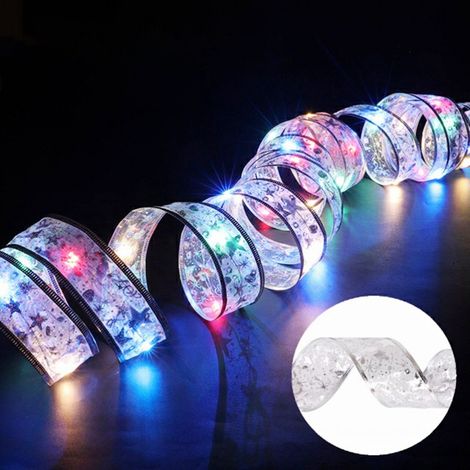 Guirlande lumineuse de Noël à piles, guirlande lumineuse féérique, guirlande pour sapin de Noël, décoration intérieure et extérieure pour les fêtes de fin d'année (1/5)