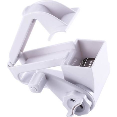Râpe à fromage rotative manuelle avec cylindres en acier inoxydable