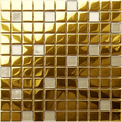 Ilcom mosaico in vetro su rete per bagno e cucina 30cm x 30cm - Pantheon (1/5)