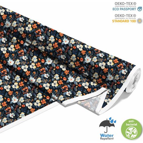 TESSUTI DECORATIVI PER ESTERNI OXFORD - Motivo Fiori I DX5507 (1/5)