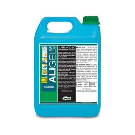 ANTIGELO PER PANNELLI SOLARI ALIGEL HC20 BIO Misura: 5 Kg
