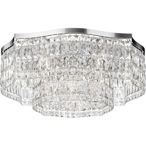 Plafoniera Dune Maytoni cristallo cromata 60cm 10xE14