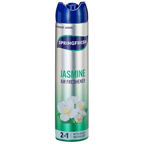 Désodorisant parfumant Springfresh jasmin - aérosol de 300 ml - Maxiburo (1/2)