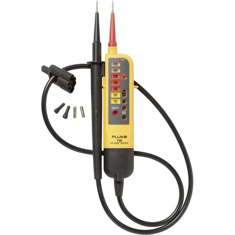 Fluke T90 Tester di tensione a due poli CAT II 690 V, CAT III 600 V LED, Acustico (1/2)