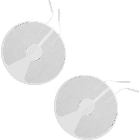 2 pièces Électrodes Poitrine TENS 16cm - Pads Non-Tissés pour Machine de Physiothérapie Électrique (1/5)