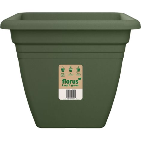 Florus Mediterran Quadro 40 Green Vaso Quadrato