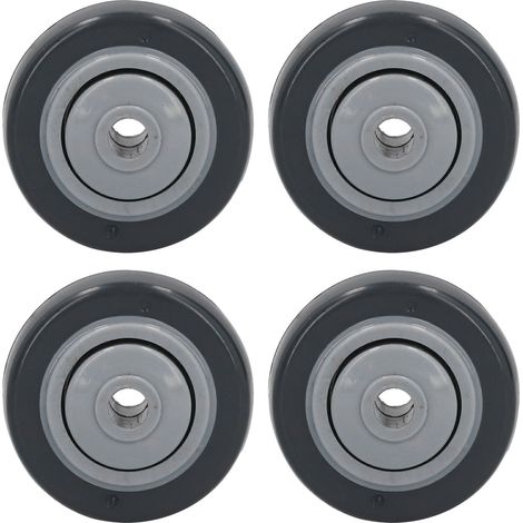 4 roues silencieuses en polyuréthane résistant à la torsion pour chariots de manutention, 5 cm (2 pouces), M Hardware Tools (1/5)