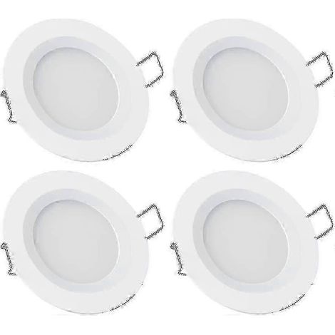 Spots encastrés pour camping-cars et bateaux - 4 spots LED 12 V à intensité variable, boîtier aluminium, 3 W, 3200 K, référence p20241126582 (1/3)
