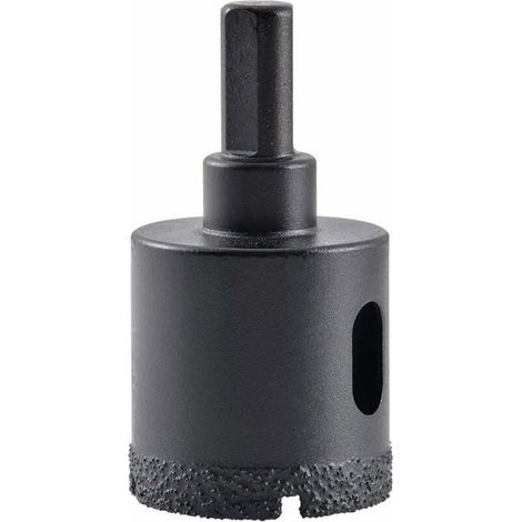 Foret diamanté (scie cloche) - PZCC - 25 mm - noyau brasé - pour verre, carrelage, marbre (1/4)