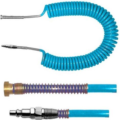 Tuyau spiralé en PU 8/12 Baïonnette/Rapide m 12,00
