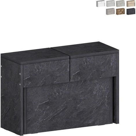 Banc extensible 66-290 cm pour table à manger console Pratika A - Anthracite