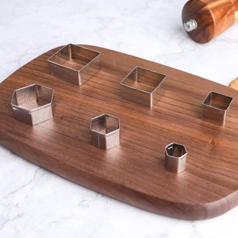 Moule à biscuits - DIY - Mini Forme Géométrique - Acier inoxydable - 24 pièces - Durable et réutilisable (1/4)