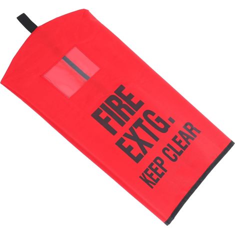 Outdoor Fire Extinguisher Cover Waterproof Frost Proof Red Fabric Clear Window Quick Access for Warehouse Winter (1/5)