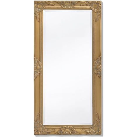 Miroir mural de style baroque, 100 x 50 cm, doré