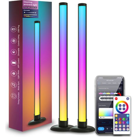 10W ambient LED light strip, perfect for office use, with Wi-Fi and Bluetooth functionality, graffiti style. (1/4)