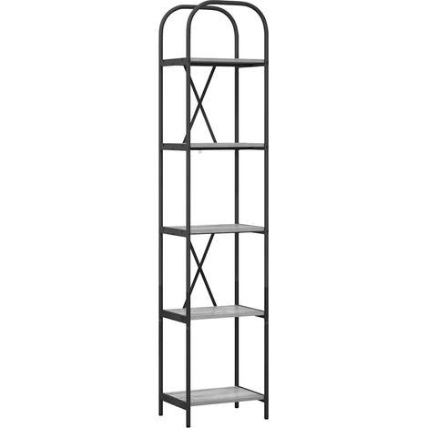 Étagères de rangement，Étagère Sonoma gris 40 x 30 x 183 cm Bois d'ingénierie CFW25796 (1/5)