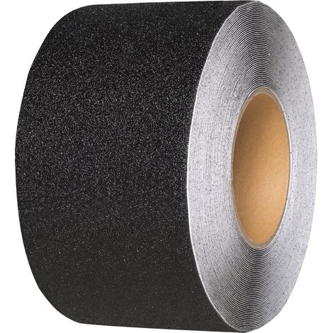 Moravia Antirutsch-Belag schwarz selbstklebend auf Rolle 100 mm x 18,3 m (1/3)