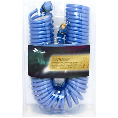 Manguera de jardín natrain spiral hose 15 m poliuretano