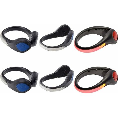 6 Pack Night Running Safety LED Shoe Clips, Flashing Light for Runners, Joggers, Bikers, Walkers, Random Color (1/5)