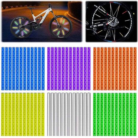 Spoke Reflectors [72 pieces] - 360° Visibility and Easy Installation – Bicycle reflectors made of reflective material (1/5)