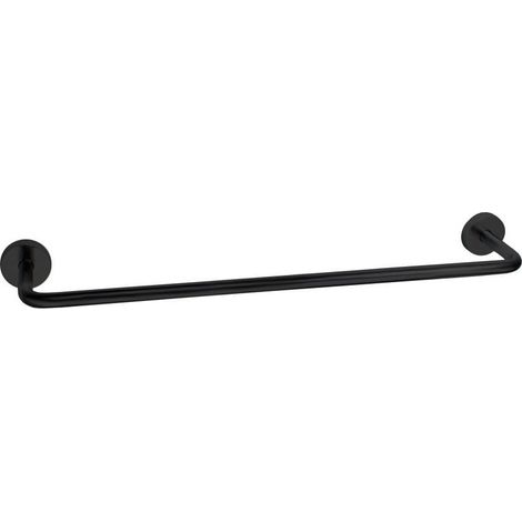 Porte-serviette TITO en laiton massif noir mat - 63 x 7 x h 3,5 cm - Koh-I-Noor