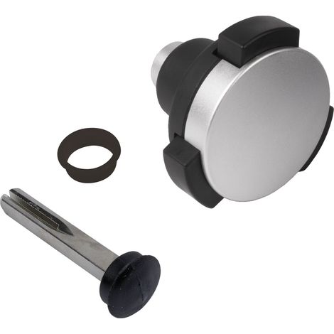 Türknopfdrücker KIDLOC 2,59/54,6/41 mm, VK 8x60 mm,Edelstahl/Poly.