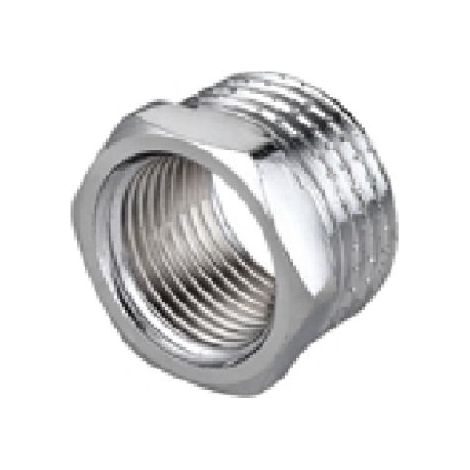 RIDUZIONE ESAGONALE MF IN OTTONE CROMO IBP 1&quot x 3/4&quot