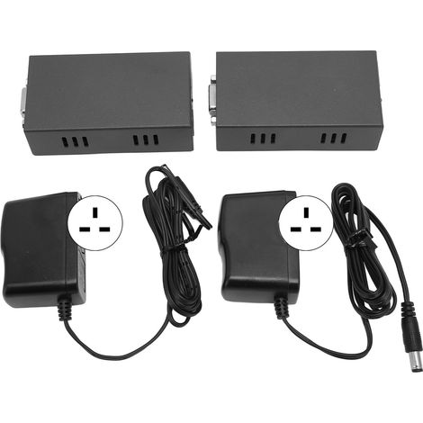 Prolongateur VGA HD IEEE 568B 380MHz, répartiteur VGA pour extension signal vidéo, adaptateur 100V-240V avec prise UK (1/5)