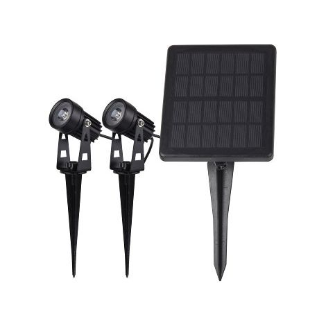 ChiliTec LED Solarstrahler 2er Set, Warmweiß, IP65 (1/5)