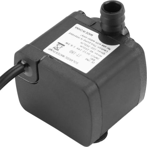 Mini pompe à eau CC sans balais et silencieuse pour chauffe-eau solaire et aquarium 24 V -40 °C à 100 °C (1/5)