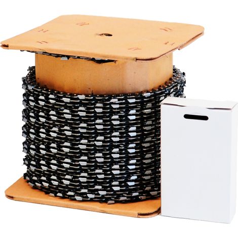 Rouleau de chaîne tronçonneuse 30,5 m 3/8" 0,058" 1640 maillons – Pour coupes intensives en zones forestières – Performance durable – Bricoferr (1/2)