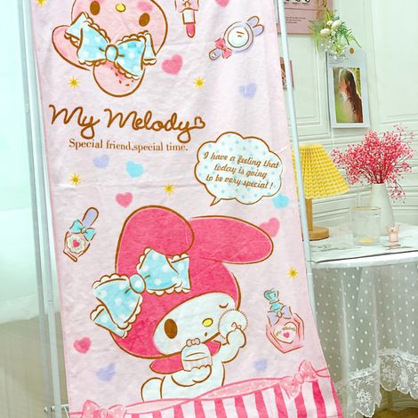Serviette de plage pour enfants avec impression de lapin - Douce, résistante au délavage, 120x60 cm