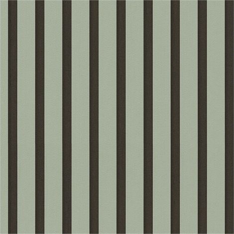 Stripes wallpaper wall Profhome 786282 hot embossed non-woven wallpaper slightly textured wood look matt green pale green black 5,33 m2 (1/5)