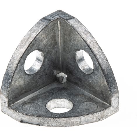Equerre de fixation RS PRO, profilé 20 mm, L. 18mm, rainure 5mm en Zinc moulé ( Prix pour Sachet de 10 ) (1/3)
