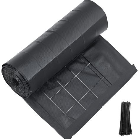 Mophorn Rollo de Tela para Cercas de Sedimentos, 0,6 x 30,48 m, Cerca de Alambre con Respaldo, Tela de Polipropileno Duradera de Uso Temporal para Proyectos de Construcción