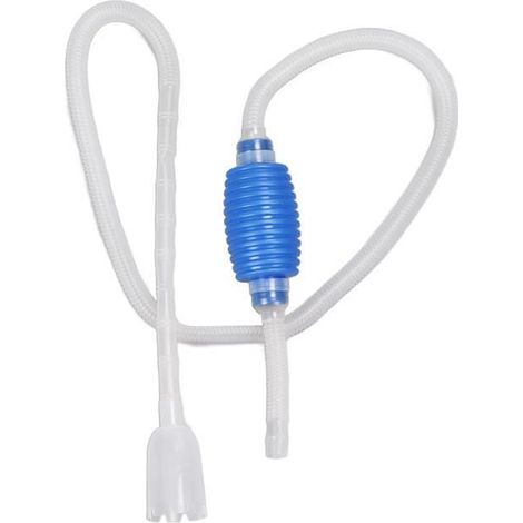 Qiilu Siphon d'aquarium Fish Tank Siphon Manuel Changeur d'eau d'aquarium facile à utiliser pour le drainage et l'injection d'eau (1/4)