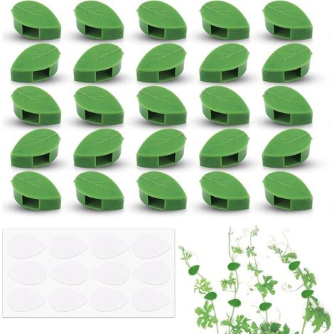 Clips Plantes 30 Pièces,Clip Plante grimpante,De Fixation Végétale Clips,Mur Support Vigne,Clip de câble de Bureau,Végétal Mur Support Vigne,Plante Grimpante pour Jardinage Vignes Légumes (1/5)
