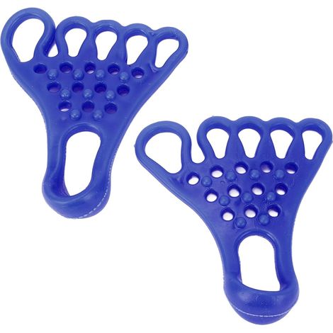 Séparateur de Pieds Civière Semelle Massage élastique Relaxation Musculaire Valgus Civière de Pied pour le Fitness (BLUE) (1/5)