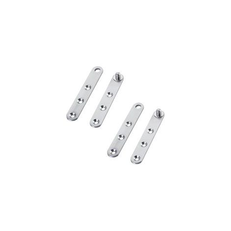 2 Paires Charnières Pivotantes 360° Acier Inoxydable Pour Porte Armoire Meuble Chaussure Rotation Complète Fixation Robuste (1/4)