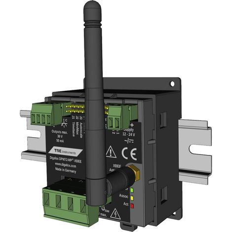 TDE Instruments DPM72-MPPA-XBEE-DIN Strumento di misura analogico da guida DIN
