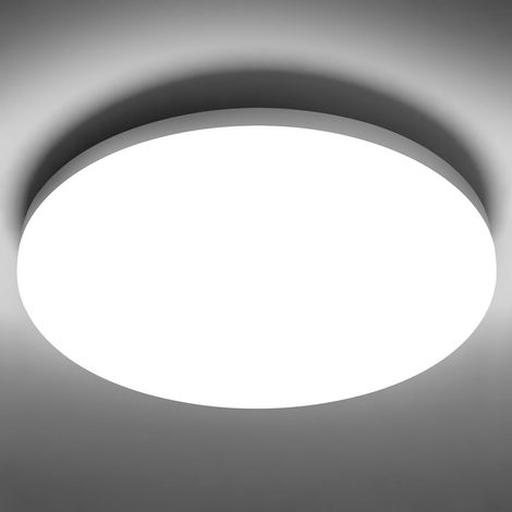 Plafonnier LED Salle de Bain IP65 17W 2335lm Équiv.150W 4000K Blanc Jour Ø22cm (1/5)