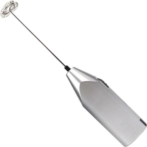 Mousseur à lait - Électrique - Tête en acier inoxydable - 21 x 3,6 cm - ABS + métal - 1 pièce (1/5)