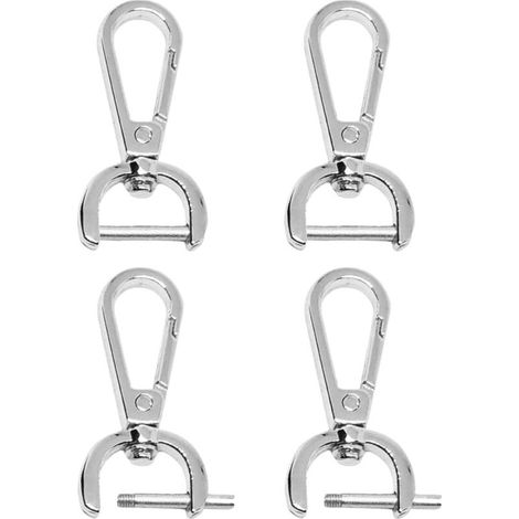4 ganci a scatto girevoli per borse, accessori per borse da lavoro, tracolle fai da te e intercambiabili, per aggiungere un tocco pratico ed elegante a borse e altri accessori