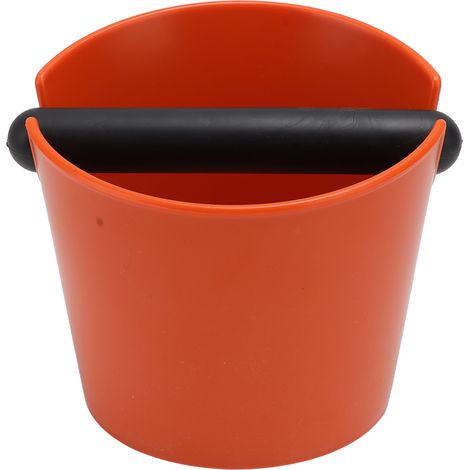 Boîte à marc de café ronde en ABS, bac de vidange pour machine à café semi-automatique, couleur orange, récipient à mouture (1/5)