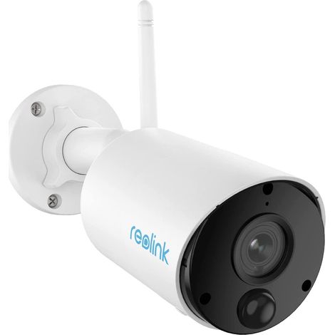 Reolink Telecamera Solare WiFi Esterna Batteria Ricaricabile, 1080p Videocamera di Sorveglianza con Rilevamento PIR Senza Fili, Time Lapse, Audio a 2 Vie, Slot Micro SD Card(Fino a 128G), Argus Eco
